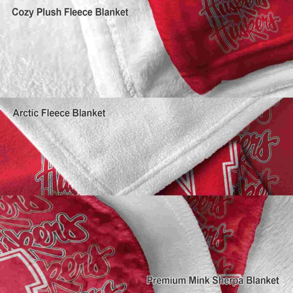 nebraska cornhuskers fan pride red blanket premium grade
