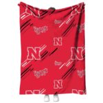 nebraska cornhuskers fan spirit red blanket best selling