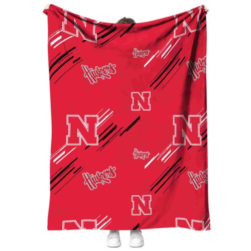 nebraska cornhuskers fan spirit red blanket best selling