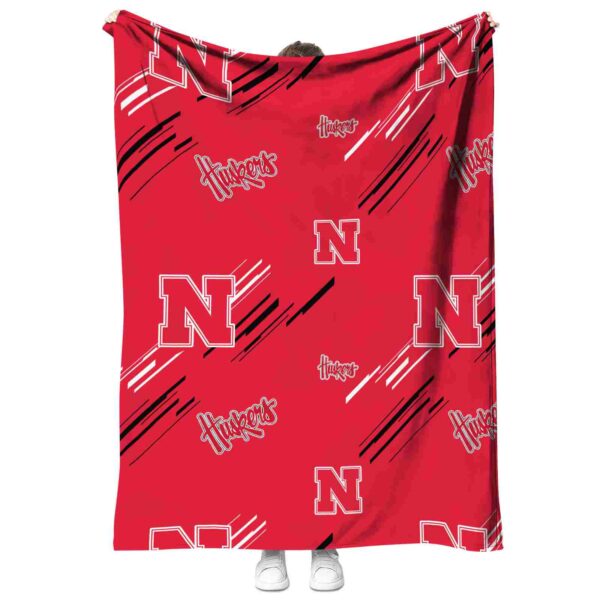 nebraska cornhuskers fan spirit red blanket best selling