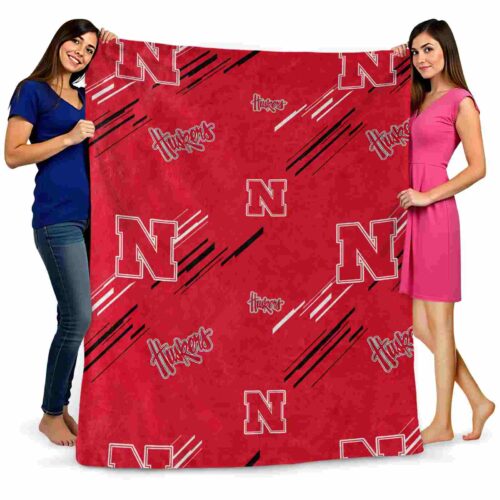 nebraska cornhuskers fan spirit red blanket fashion forward