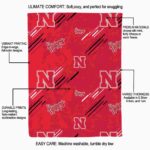 nebraska cornhuskers fan spirit red blanket new arrival