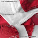 nebraska cornhuskers fan spirit red blanket premium grade