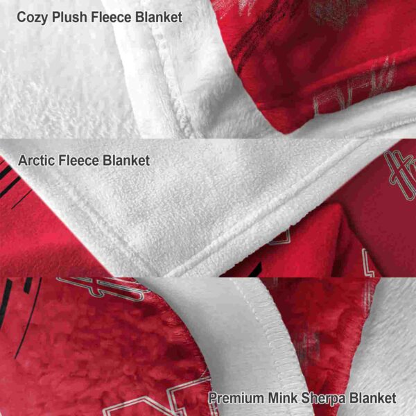 nebraska cornhuskers fan spirit red blanket premium grade