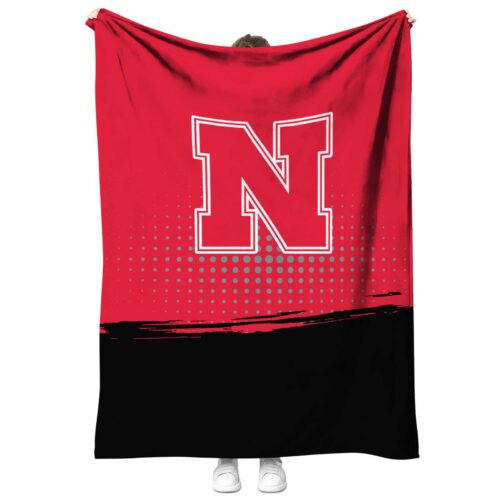 nebraska cornhuskers gradient dots red blanket best selling