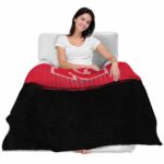 nebraska cornhuskers gradient dots red blanket latest model