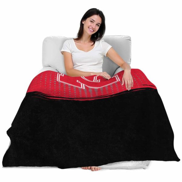 nebraska cornhuskers gradient dots red blanket latest model