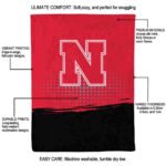 nebraska cornhuskers gradient dots red blanket new arrival