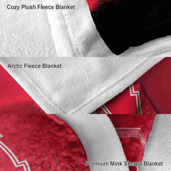 nebraska cornhuskers gradient dots red blanket premium grade