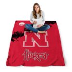 nebraska cornhuskers grunge texture red blanket high quality