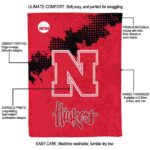 nebraska cornhuskers grunge texture red blanket new arrival