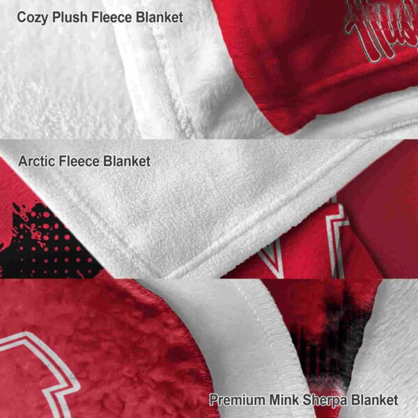 nebraska cornhuskers grunge texture red blanket premium grade