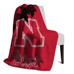 nebraska cornhuskers grunge texture red blanket top rated