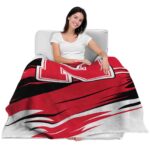 nebraska cornhuskers paint streaks red white blanket best selling