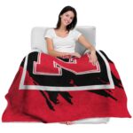 nebraska cornhuskers splatter effect red blanket latest model
