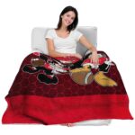 nebraska cornhuskers three musketeers red blanket latest model