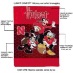 nebraska cornhuskers three musketeers red blanket new arrival