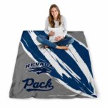 nevada wolf pack brushstrokes blue white blanket high quality