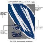 nevada wolf pack brushstrokes blue white blanket new arrival