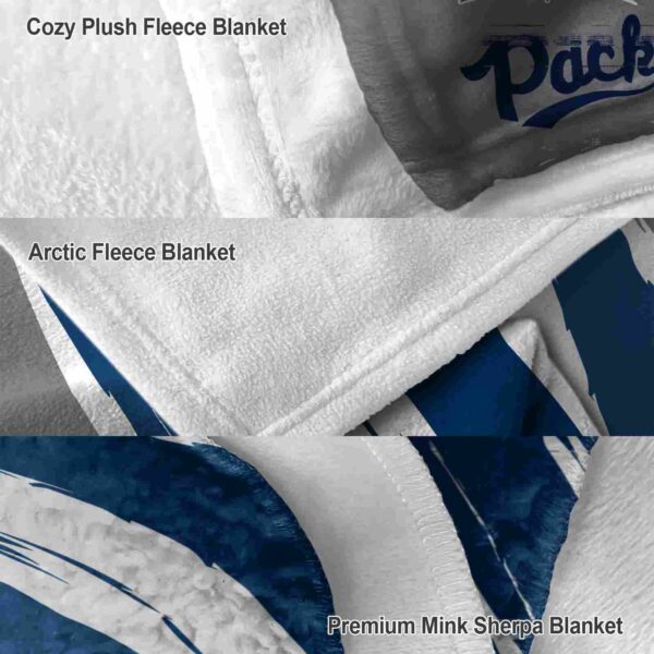nevada wolf pack brushstrokes blue white blanket premium grade