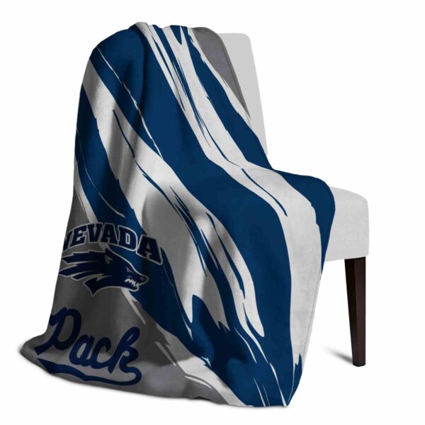 nevada wolf pack brushstrokes blue white blanket top rated