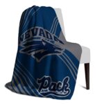nevada wolf pack diagonal stripes blue blanket best selling