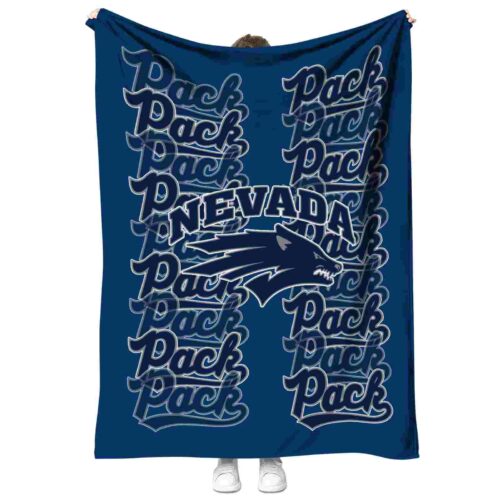 nevada wolf pack fan pride blue blanket best selling