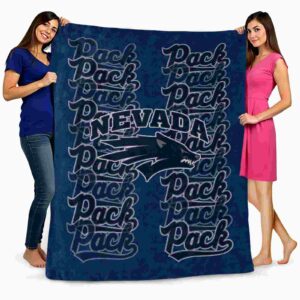 nevada wolf pack fan pride blue blanket fashion forward