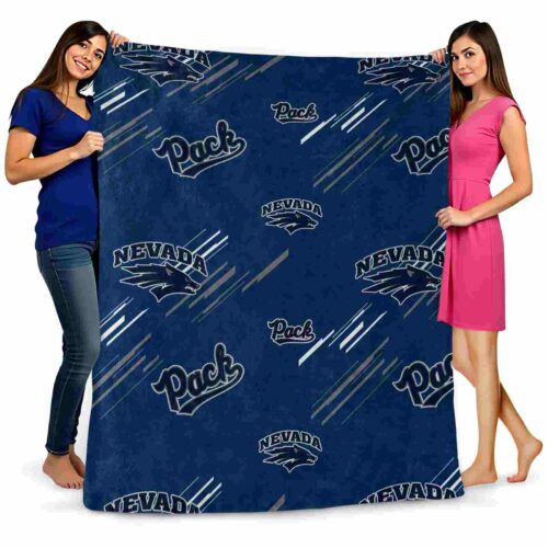 nevada wolf pack fan spirit blue blanket fashion forward