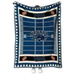 nevada wolf pack football field blue blanket best selling