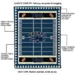 nevada wolf pack football field blue blanket best selling
