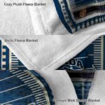 nevada wolf pack football field blue blanket best selling
