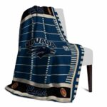 nevada wolf pack football field blue blanket best selling