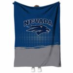 nevada wolf pack gradient dots blue blanket best selling