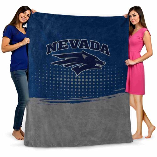 nevada wolf pack gradient dots blue blanket fashion forward