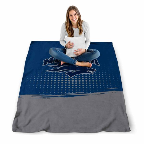 nevada wolf pack gradient dots blue blanket high quality