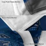 nevada wolf pack gradient dots blue blanket premium grade