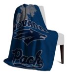 nevada wolf pack grunge texture blue blanket best selling