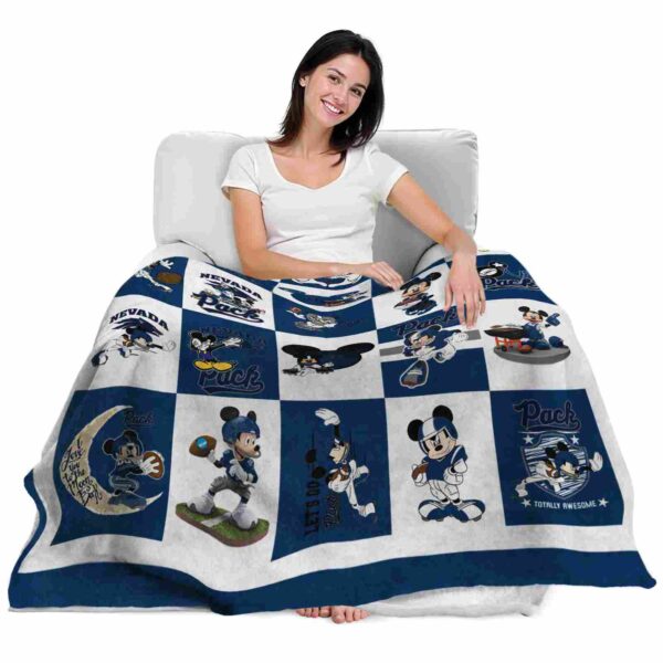 nevada wolf pack mickey minnie blue white blanket latest model
