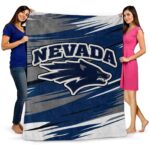 nevada wolf pack paint streaks blue white blanket best selling