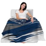 nevada wolf pack paint streaks blue white blanket best selling