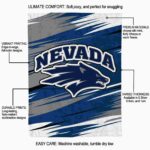 nevada wolf pack paint streaks blue white blanket best selling