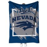 nevada wolf pack splatter effect blue blanket best selling