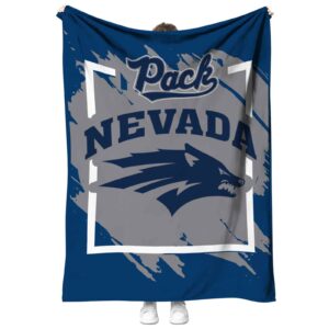 nevada wolf pack splatter effect blue blanket best selling