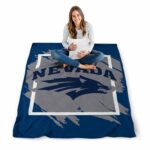 nevada wolf pack splatter effect blue blanket best selling