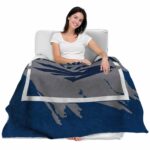 nevada wolf pack splatter effect blue blanket best selling