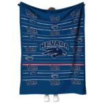 nevada wolf pack striped pattern blue blanket best selling