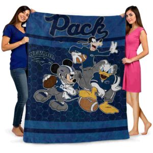 nevada wolf pack three musketeers blue blanket fashion forward