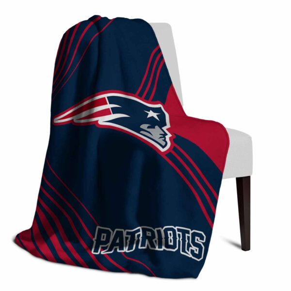 new england patriots diagonal stripes blue blanket top rated