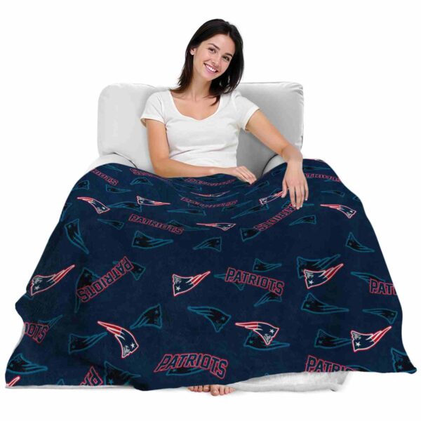 new england patriots diehard fans blue blanket latest model